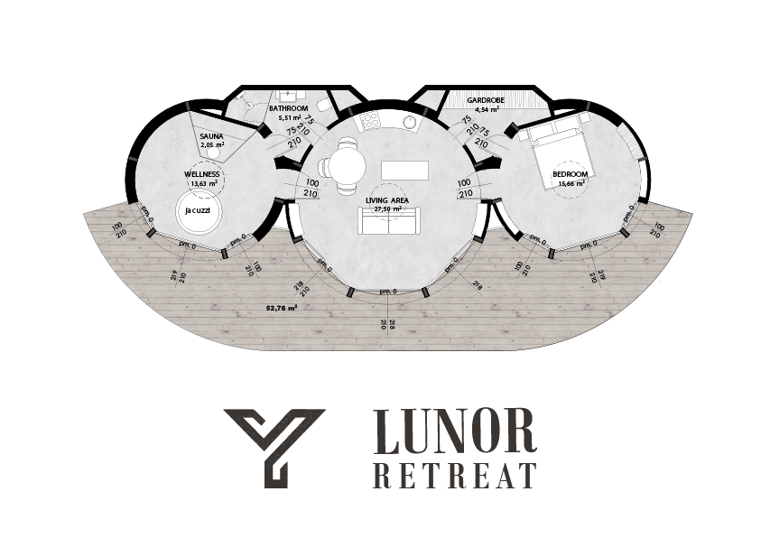 LUNOR RETREAT 70 — alaprajz